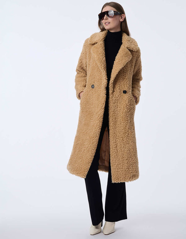 bernardo Call Me Cozy Vegan Fur Coat