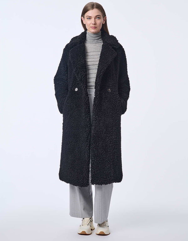 bernardo Call Me Cozy Vegan Fur Coat