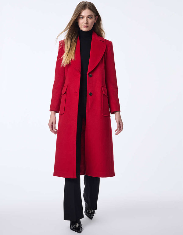 Bernardo Cascade Wool Coat