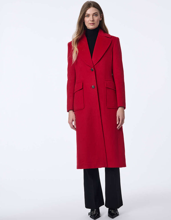 Bernardo Cascade Wool Coat