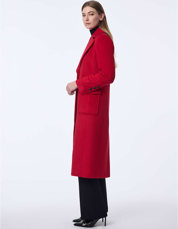 Bernardo Cascade Wool Coat