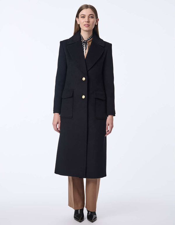 Bernardo Cascade Wool Coat