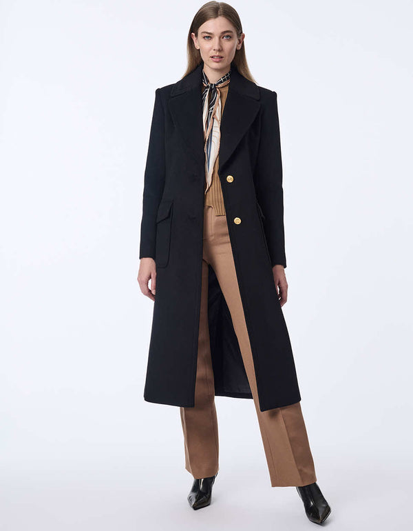 Bernardo Cascade Wool Coat