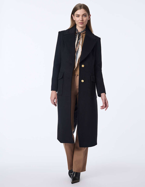 bernardo Cascade Wool Coat