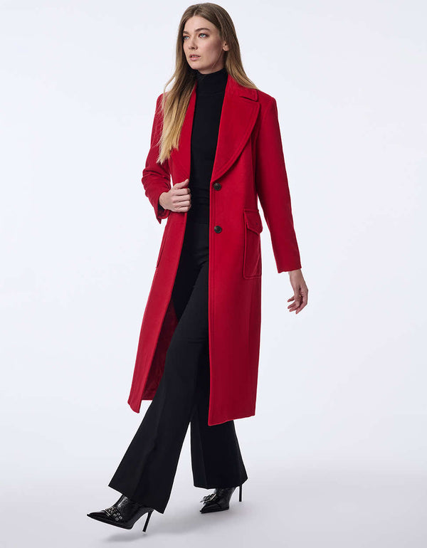 bernardo Cascade Wool Coat