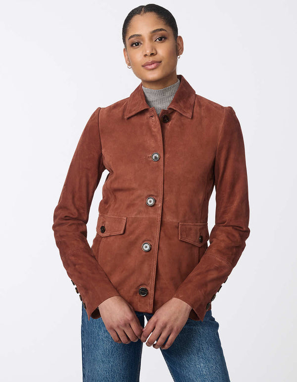 Bernardo Charmed Suede Jacket