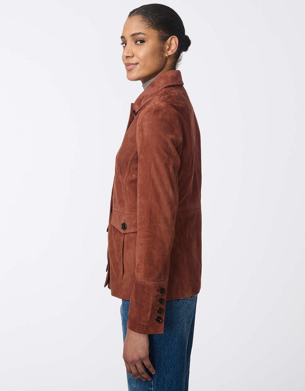 Bernardo Charmed Suede Jacket