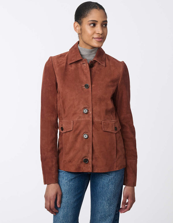 bernardo Charmed Suede Jacket