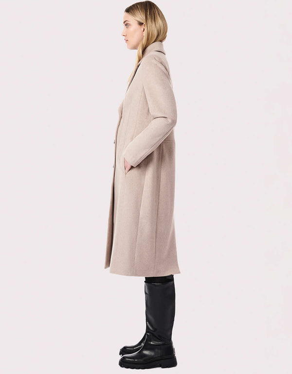 Bernardo City Chic Long Wool Coat For Women