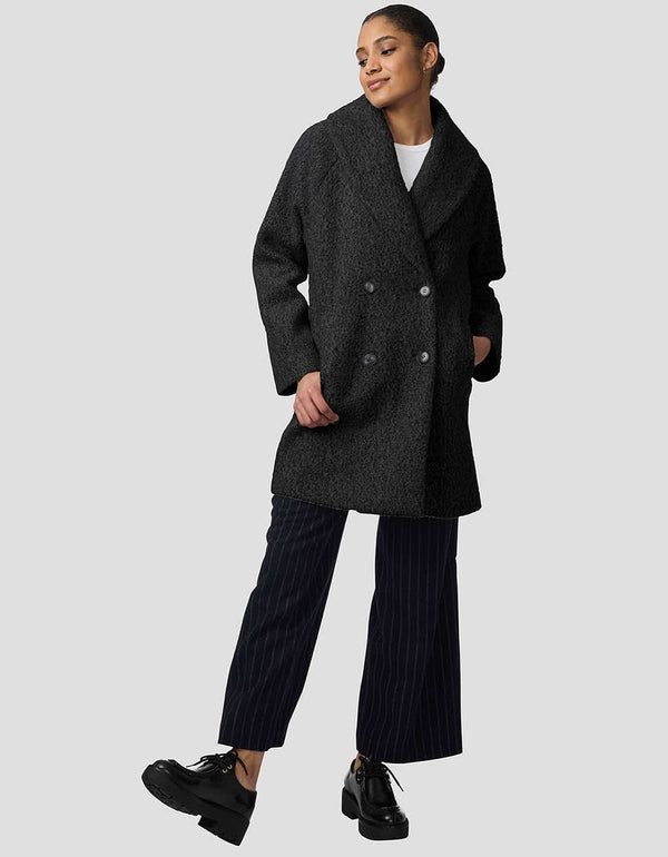 Bernardo City Retreat Textured Bouclé Coat