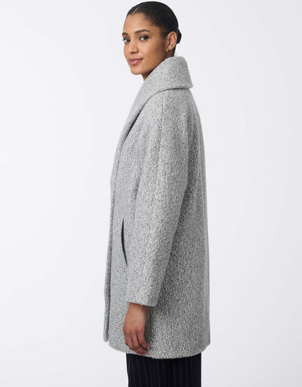 Bernardo City Retreat Textured Bouclé Coat