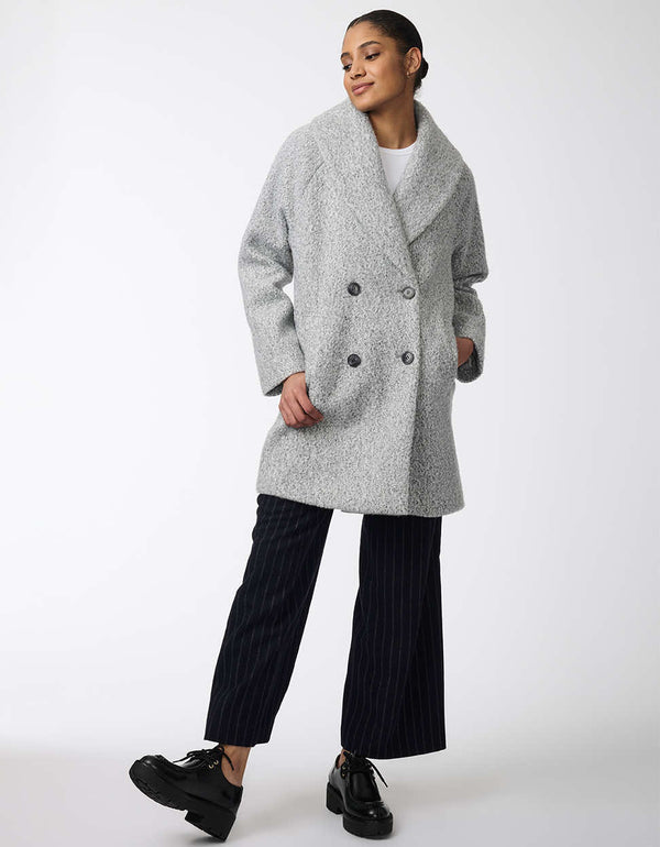 bernardo City Retreat Textured Bouclé Coat