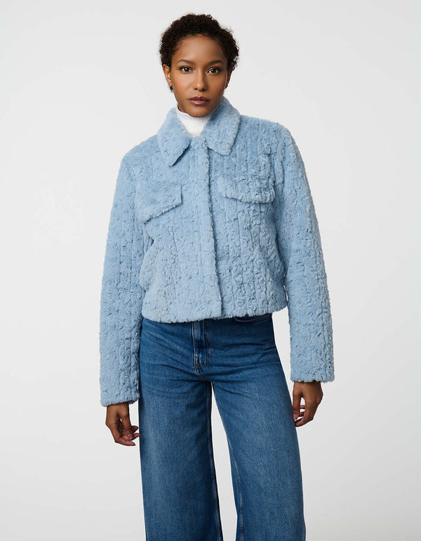 Bernardo Elle Faux Fur Jacket