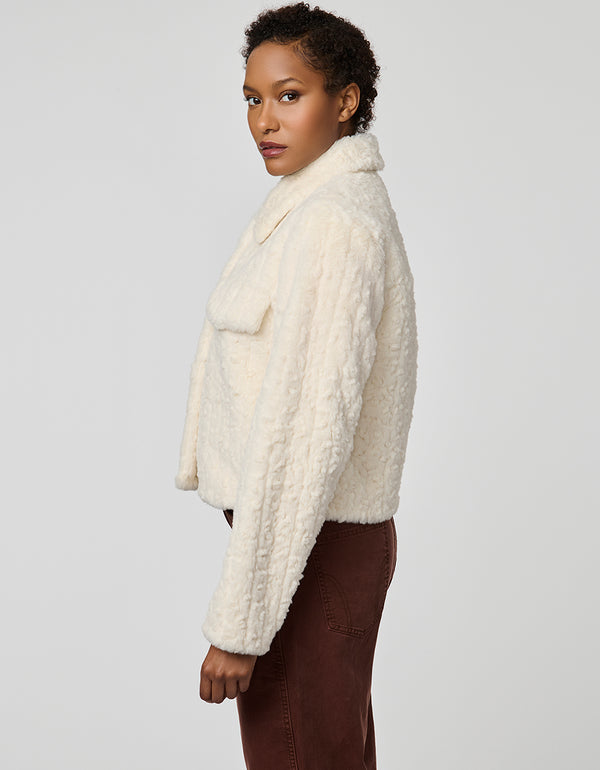 Bernardo Elle Faux Fur Jacket
