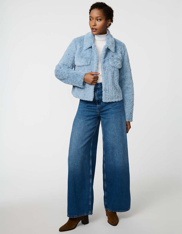 bernardo Elle Faux Fur Jacket