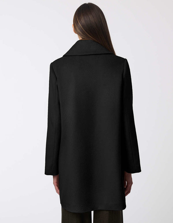 Bernardo Grand Sleek Wool Coat