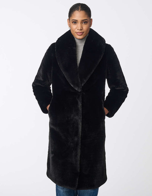 Bernardo Haven Fur Coat