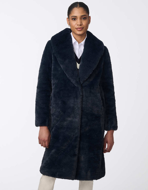 Bernardo Haven Fur Coat