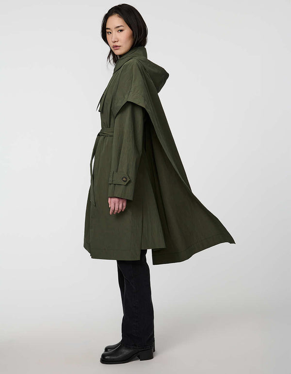 Bernardo Hawthorne 3-in-1 Cape Trench Coat