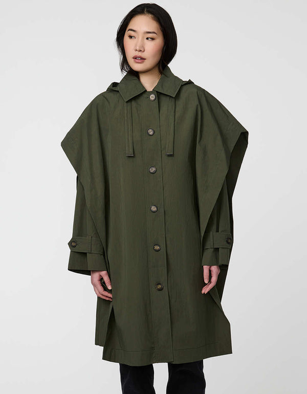 Bernardo Hawthorne 3-in-1 Cape Trench Coat