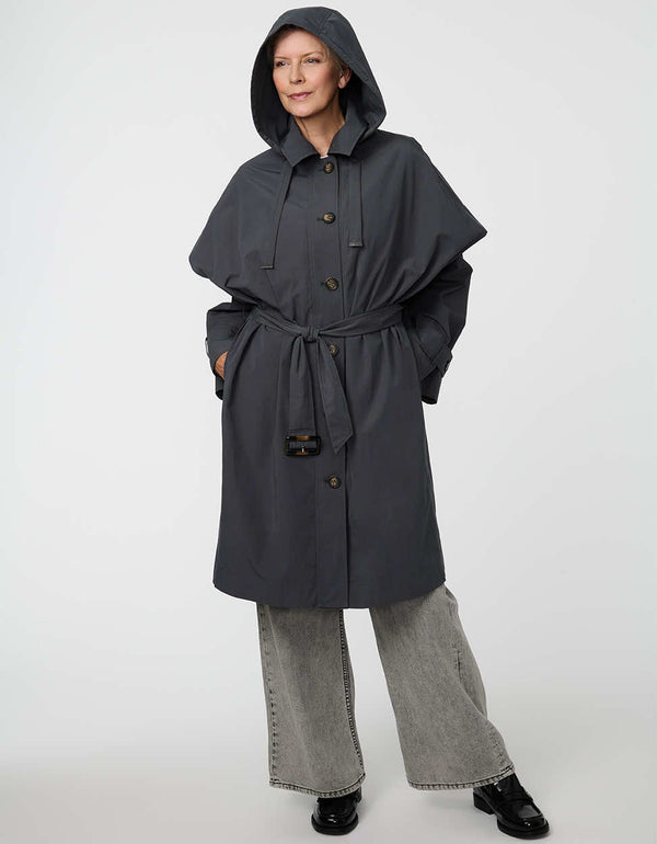 Bernardo Hawthorne 3-in-1 Cape Trench Coat