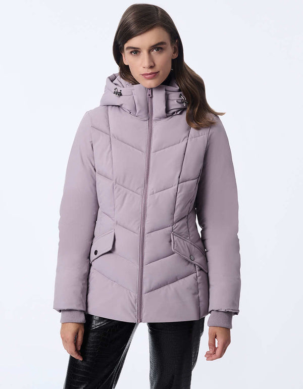 Bernardo Horizon Hooded Puffer Jacket