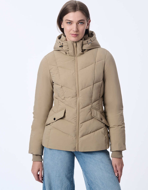 Bernardo Horizon Hooded Puffer Jacket
