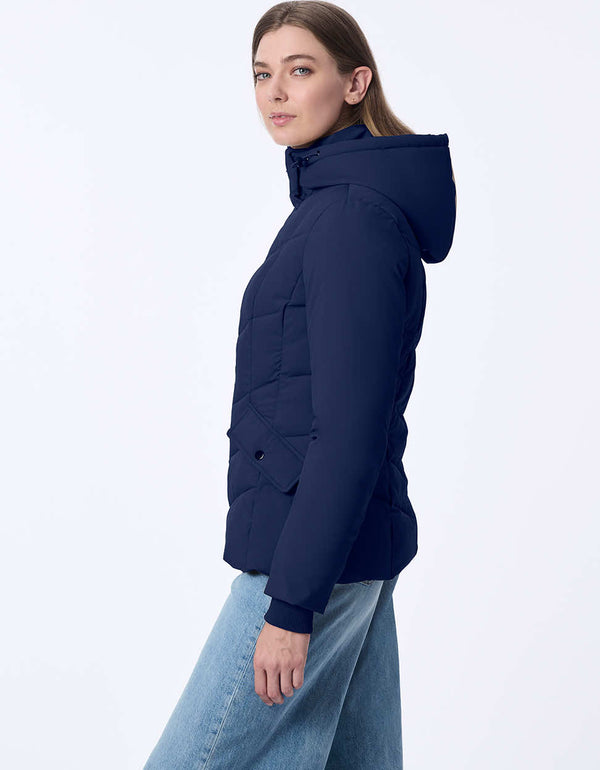 Bernardo Horizon Hooded Puffer Jacket