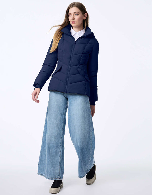 Bernardo Horizon Hooded Puffer Jacket