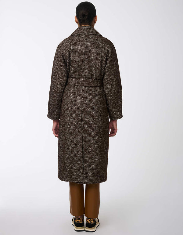 Bernardo Icon Refined Belted Wool Coat