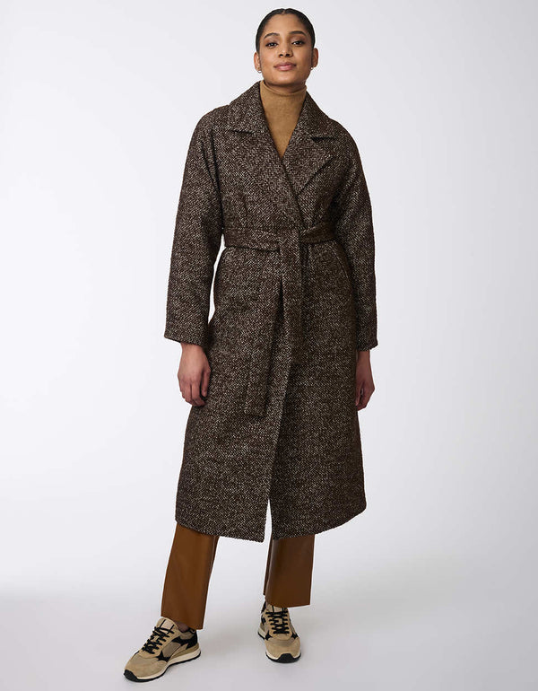 bernardo Icon Refined Belted Wool Coat