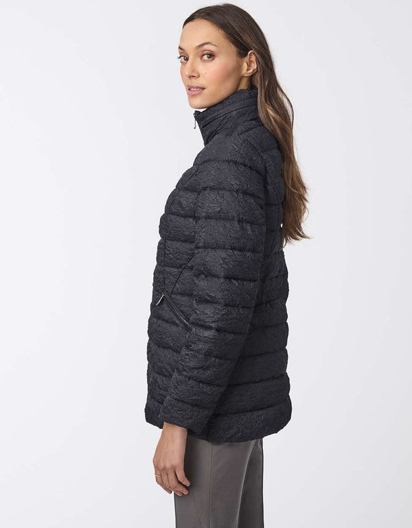 Bernardo Jacquard Print Puffer Jacket