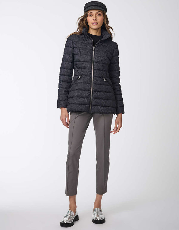 bernardo Jacquard Print Puffer Jacket