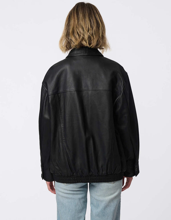 Bernardo Legacy Zip Leather Jacket