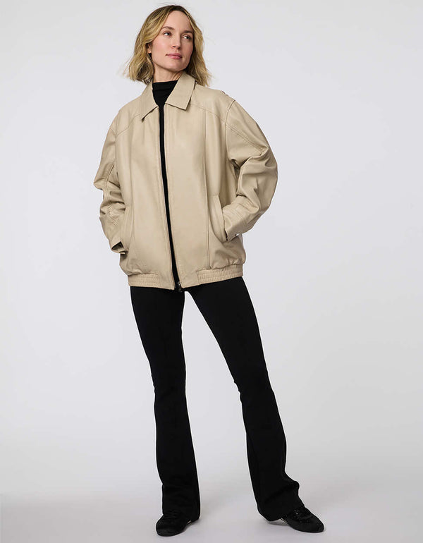Bernardo Legacy Zip Leather Jacket