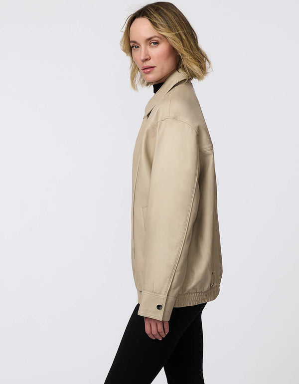 Bernardo Legacy Zip Leather Jacket