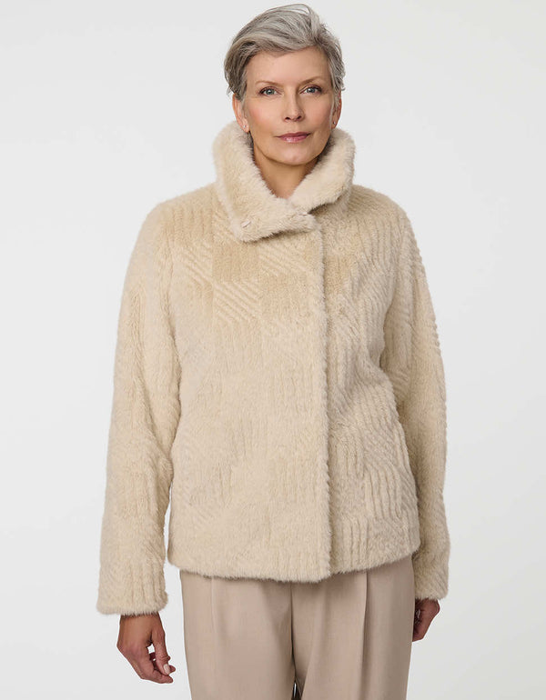 Bernardo Lennox Faux Fur Jacket
