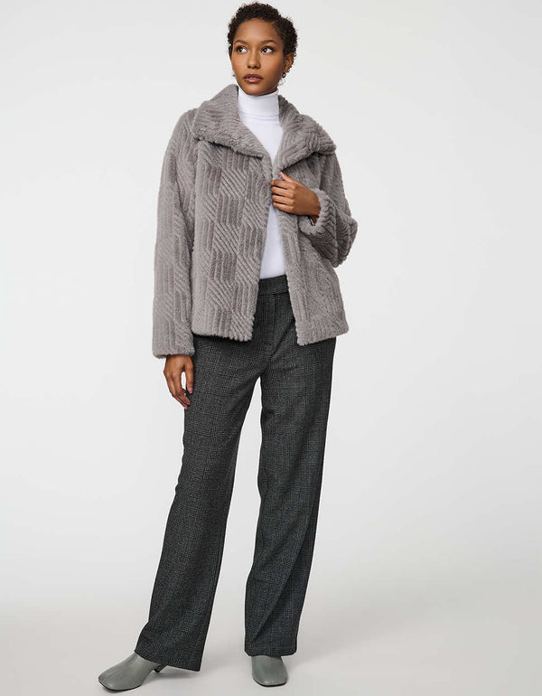 Bernardo Lennox Faux Fur Jacket
