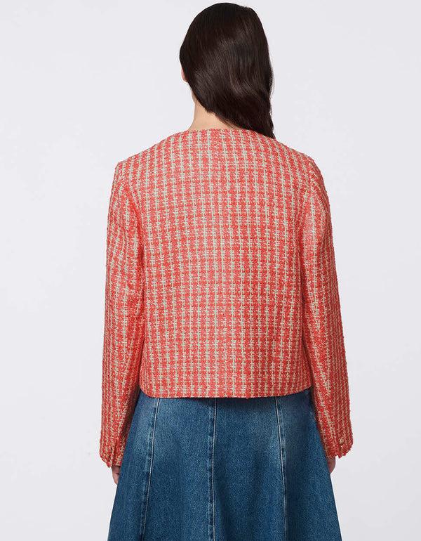 Bernardo Mademoiselle Tweed Cropped Jacket