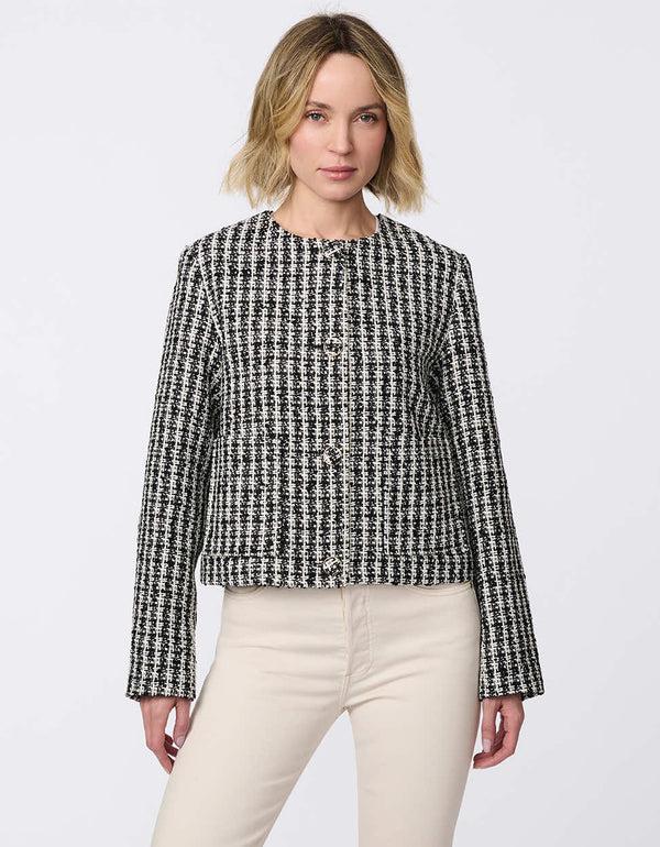 bernardo Mademoiselle Tweed Cropped Jacket