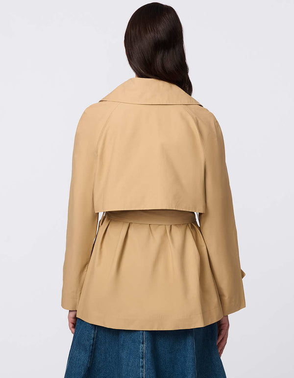 Bernardo Midtown Cropped Trench Coat