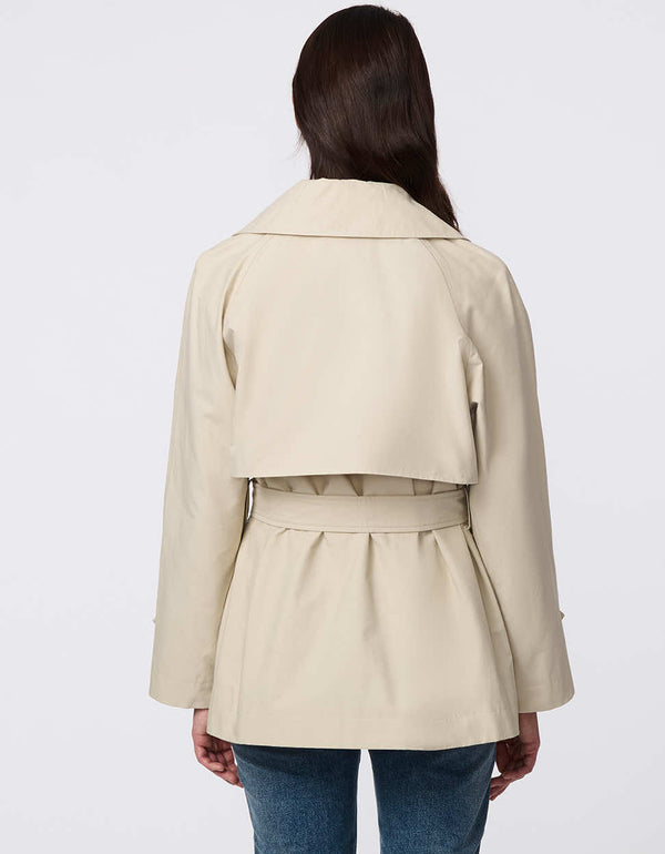 Bernardo Midtown Cropped Trench Coat