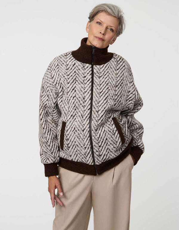 Bernardo Miller Chevron Jacket