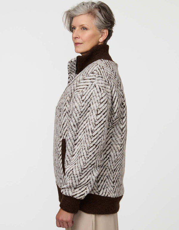 Bernardo Miller Chevron Jacket