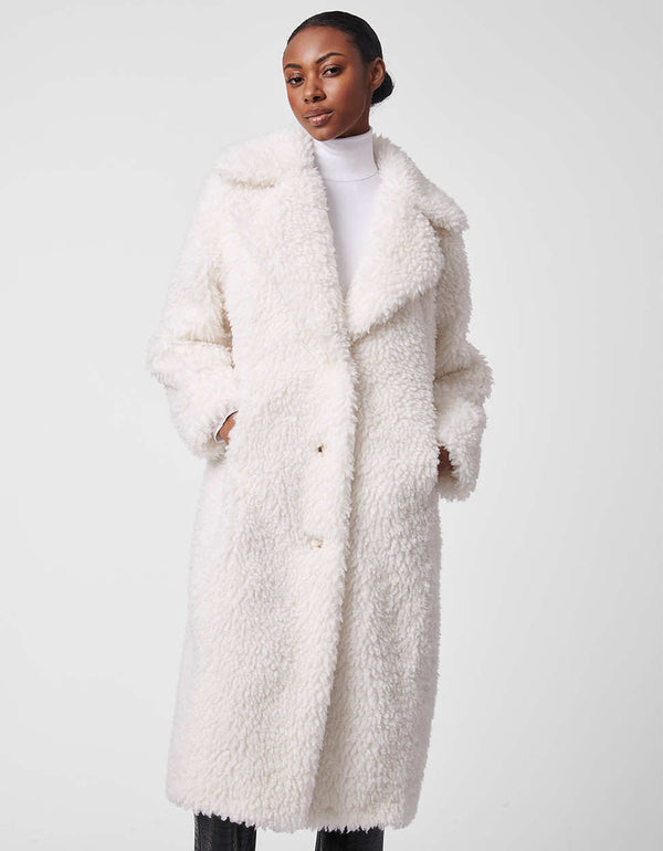 bernardo Modern Cloud Faux Fur Coat