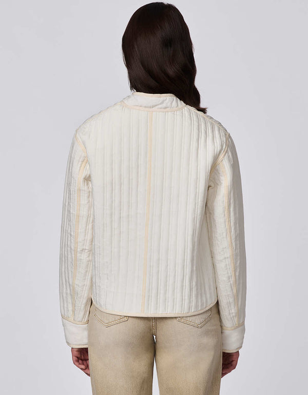 Bernardo Modern Quilted Cropped Jacket