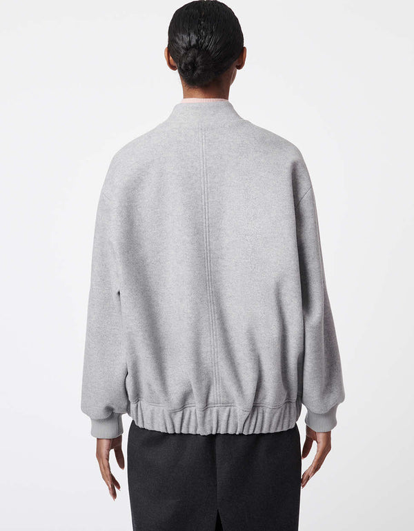 Bernardo Oversized Wool Bomber Jacket
