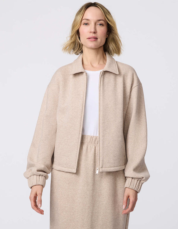 Bernardo Soft Sculpt Zip Up Jacket