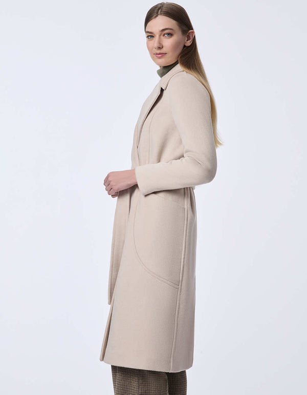 Bernardo Soho Belted Wool Coat