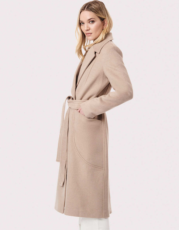 Bernardo Soho Belted Wool Coat